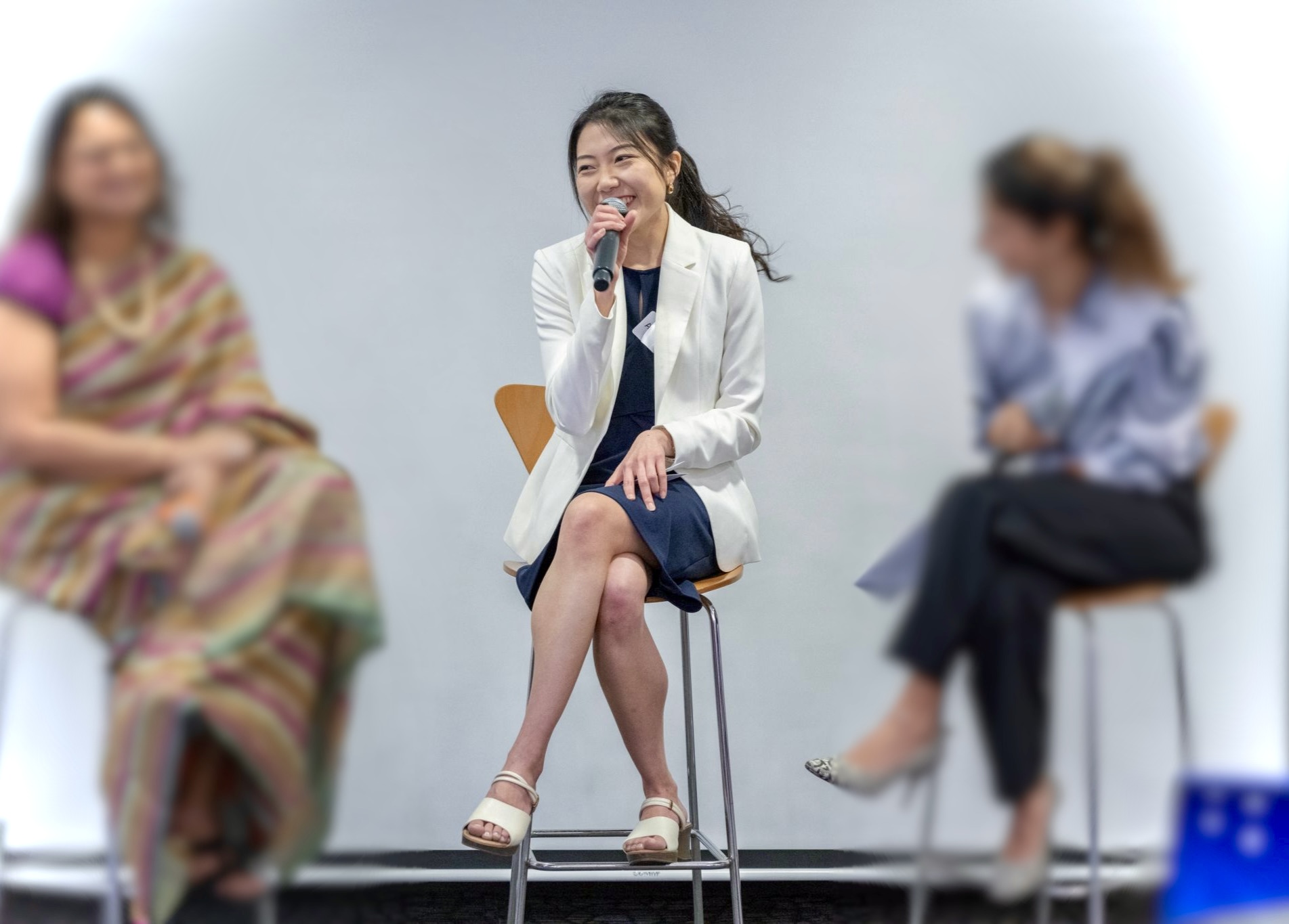Alicia Yoon speaking at leadership event